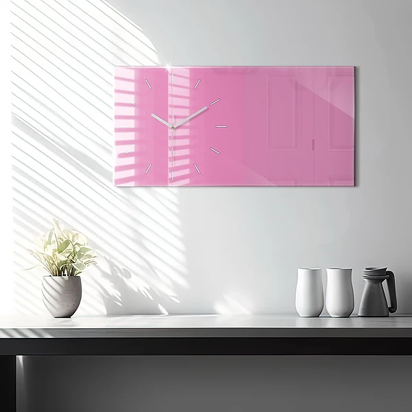 Horizontale Uhr Farbe rosa