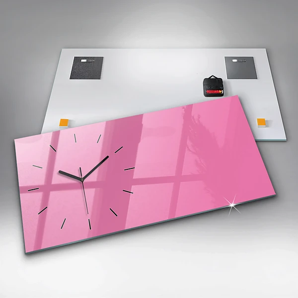Horizontale Uhr Farbe rosa
