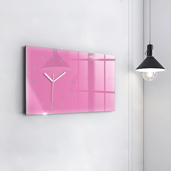 Horizontale Uhr Farbe rosa