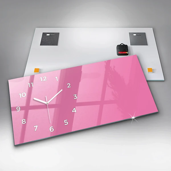 Horizontale Uhr Farbe rosa