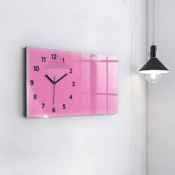 Horizontale Uhr Farbe rosa