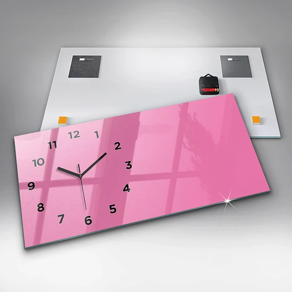Horizontale Uhr Farbe rosa