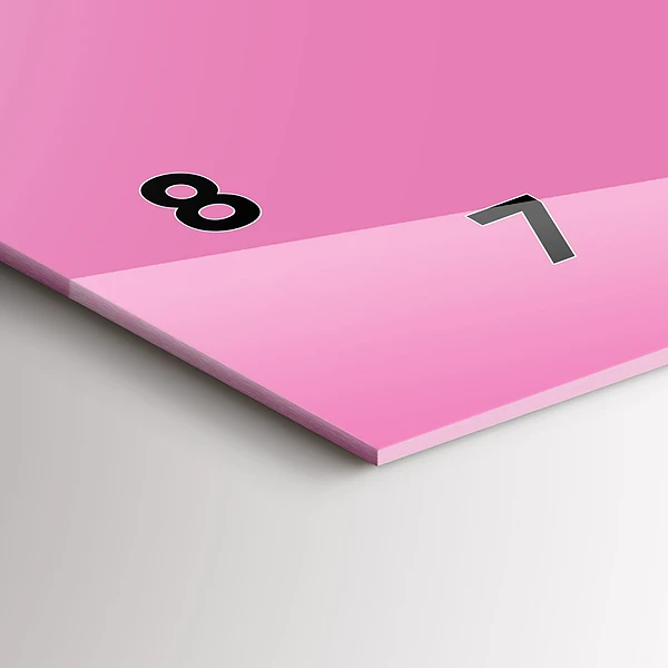 Horizontale Uhr Farbe rosa