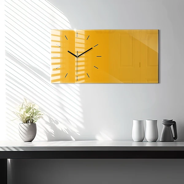 Horizontale Uhr Farbe goldgelb