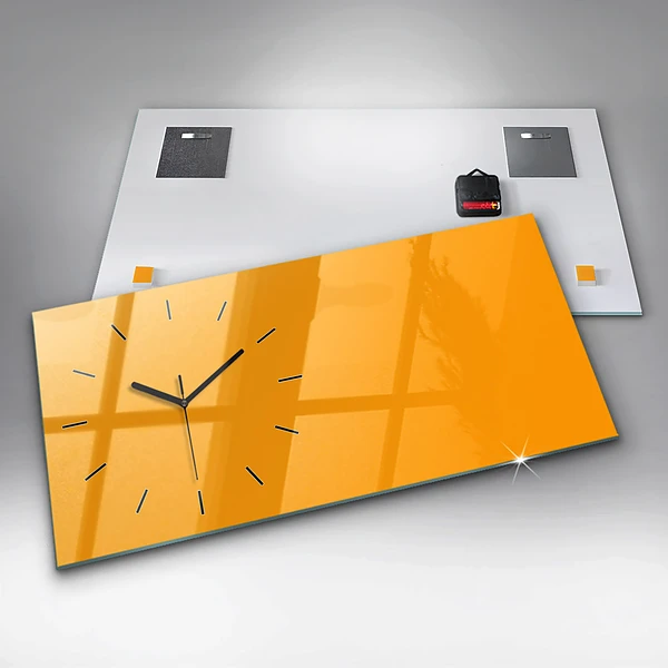 Horizontale Uhr Farbe goldgelb