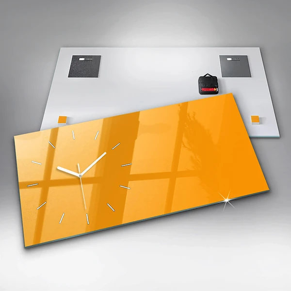 Horizontale Uhr Farbe goldgelb