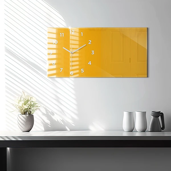 Horizontale Uhr Farbe goldgelb