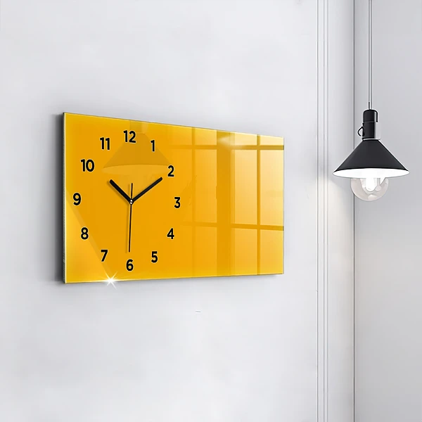 Horizontale Uhr Farbe goldgelb