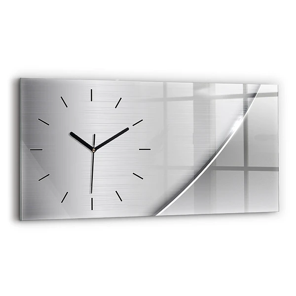 Horizontale Uhr Silbernes Muster