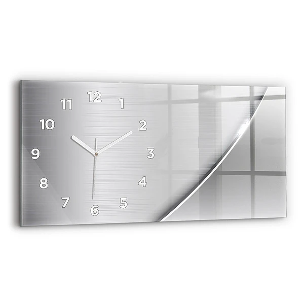 Horizontale Uhr Silbernes Muster