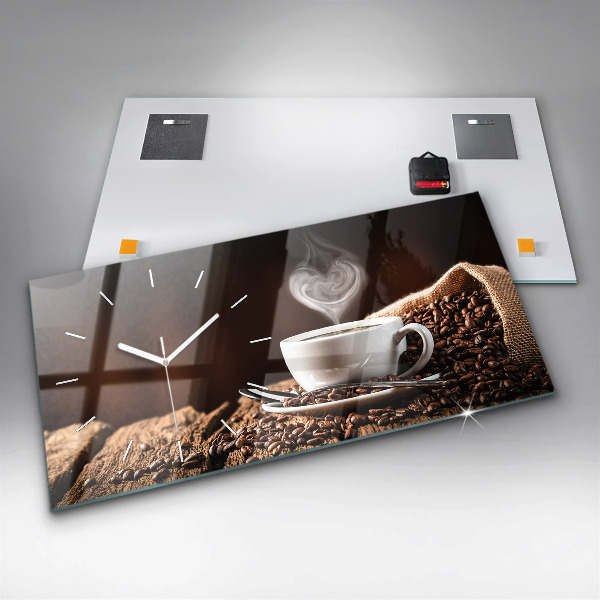 Horizontale Uhr Kaffeetasse