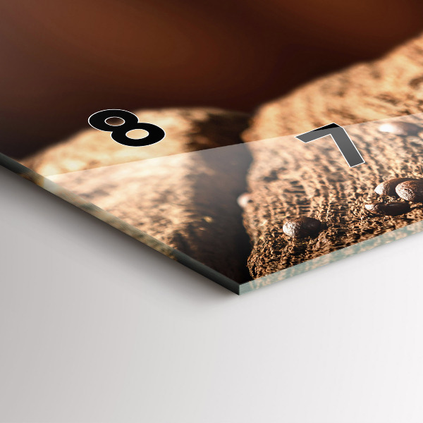 Horizontale Uhr Kaffeetasse