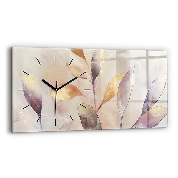 Horizontale Uhr mit motiv Abstrakte Boho-Blätter