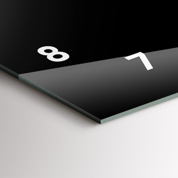 Horizontale Uhr mit motiv Schwarzer Kaffee