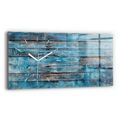 Horizontale Uhr mit motiv Blaue Bretter