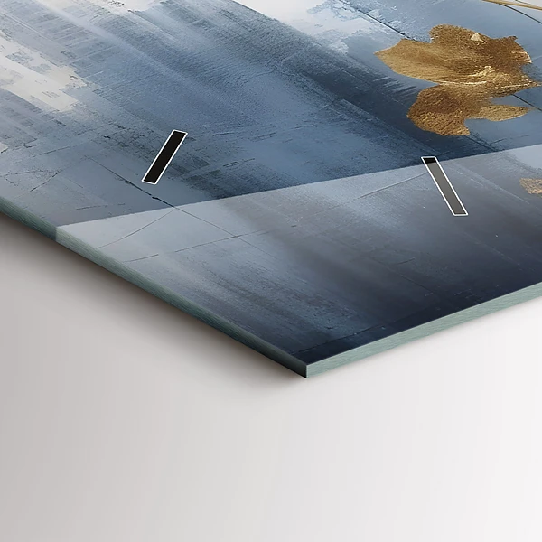 Horizontale Uhr mit motiv Abstrakte Blumen