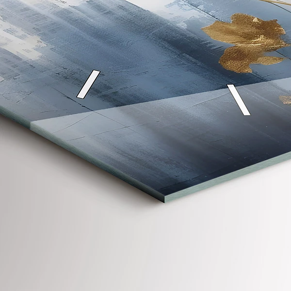 Horizontale Uhr mit motiv Abstrakte Blumen