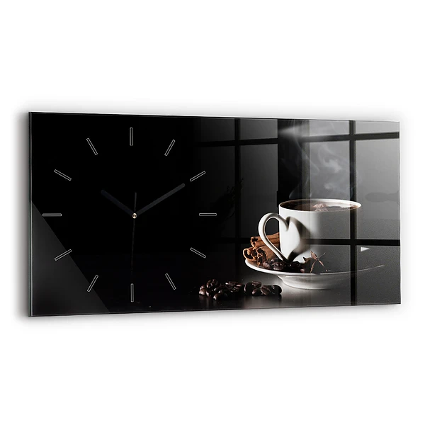 Horizontale Uhr Kaffeetasse