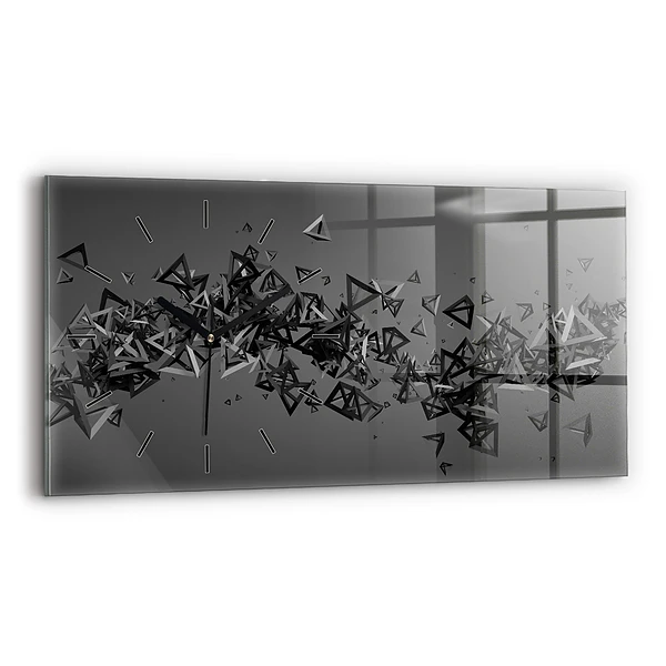 Horizontale Uhr mit motiv Abstraktion