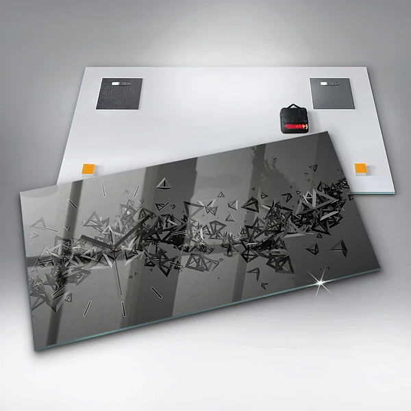 Horizontale Uhr mit motiv Abstraktion