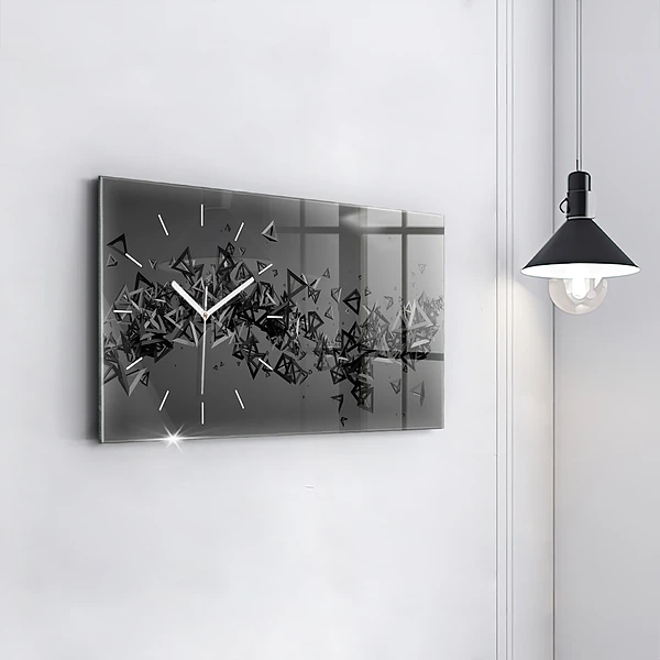 Horizontale Uhr mit motiv Abstraktion