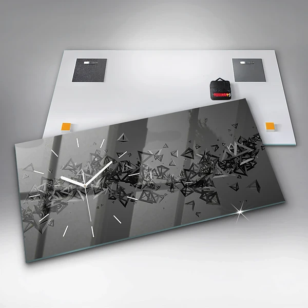 Horizontale Uhr mit motiv Abstraktion