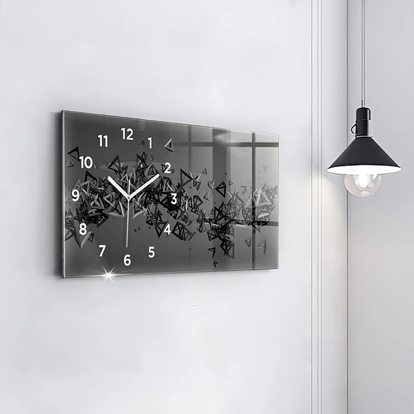 Horizontale Uhr mit motiv Abstraktion