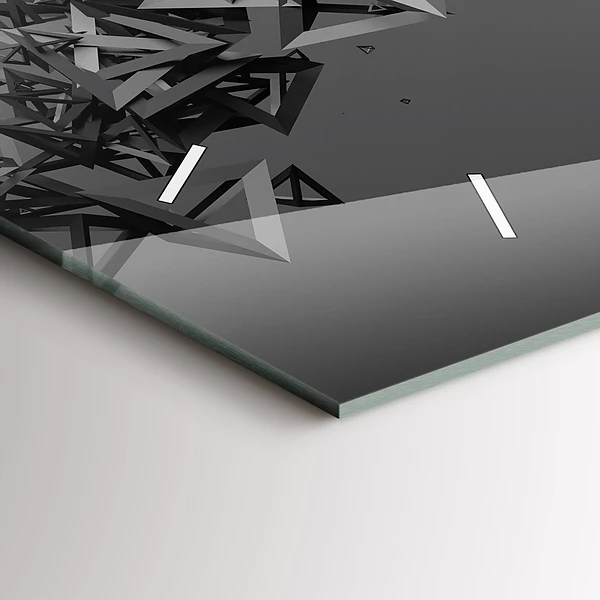 Horizontale Uhr mit motiv Abstraktion