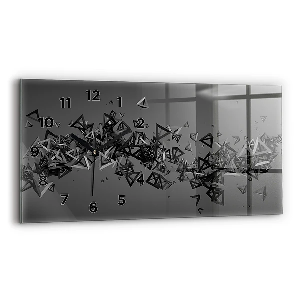 Horizontale Uhr mit motiv Abstraktion