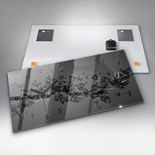Horizontale Uhr mit motiv Abstraktion