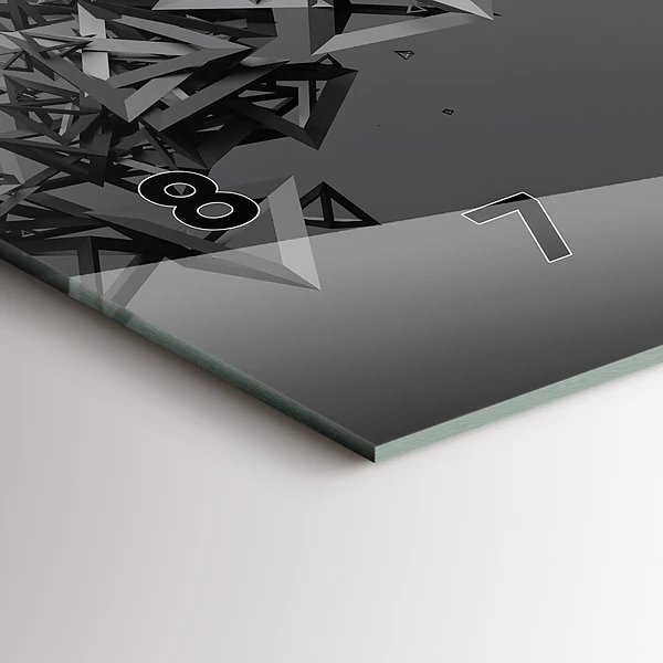 Horizontale Uhr mit motiv Abstraktion
