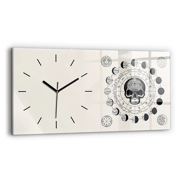 Horizontale Uhr Mondphasen