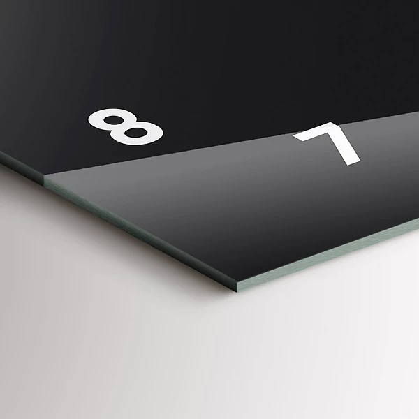 Horizontale Uhr mit motiv Mondphasen