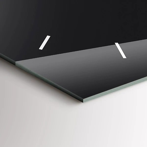 Horizontale Uhr mit motiv Mondphasen