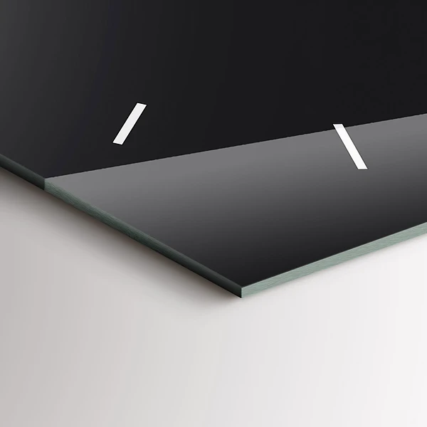 Horizontale Uhr mit motiv Mondphasen