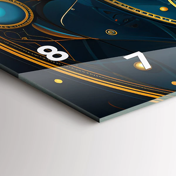 Horizontale Uhr mit motiv Horoskop-Uhr