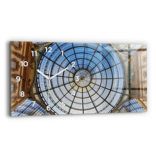 Horizontale Uhr mit motiv Einkaufszentrum in Mailand