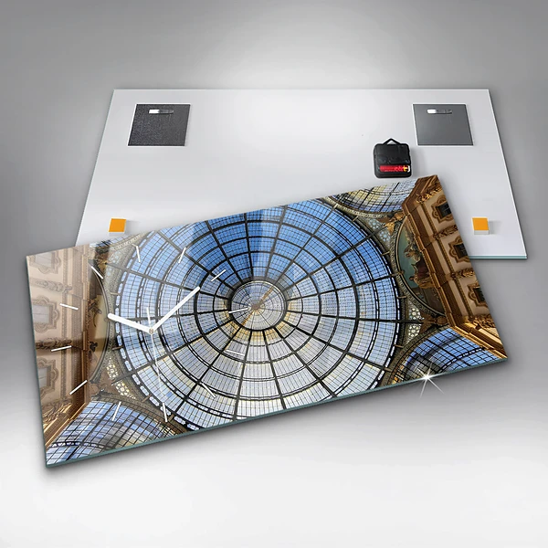 Horizontale Uhr mit motiv Einkaufszentrum in Mailand