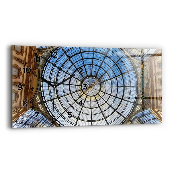 Horizontale Uhr mit motiv Einkaufszentrum in Mailand