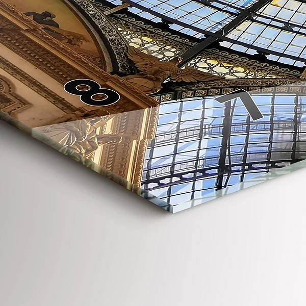 Horizontale Uhr mit motiv Einkaufszentrum in Mailand