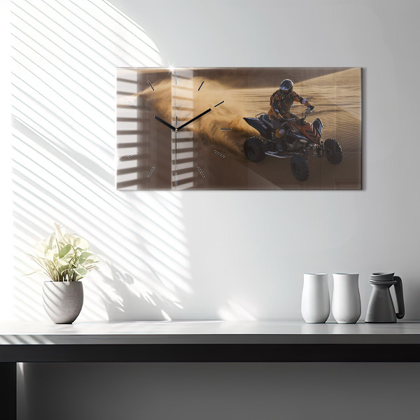 Horizontale Uhr mit motiv Quad in der Wüste