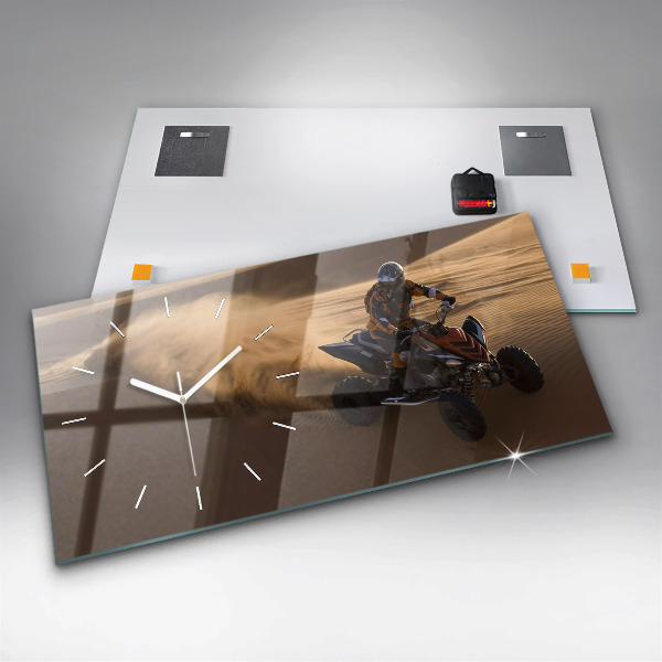 Horizontale Uhr mit motiv Quad in der Wüste