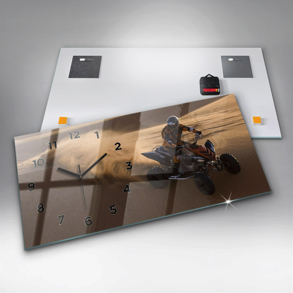 Horizontale Uhr mit motiv Quad in der Wüste