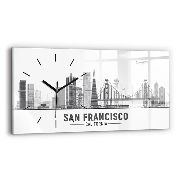Horizontale Uhr Skyline von San Francisco