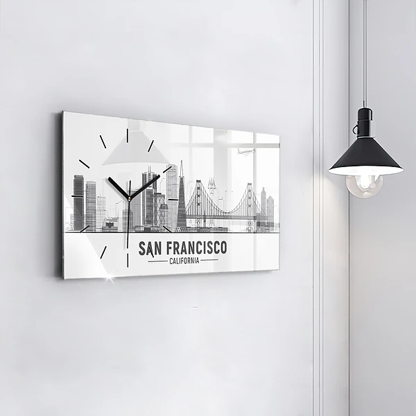 Horizontale Uhr Skyline von San Francisco