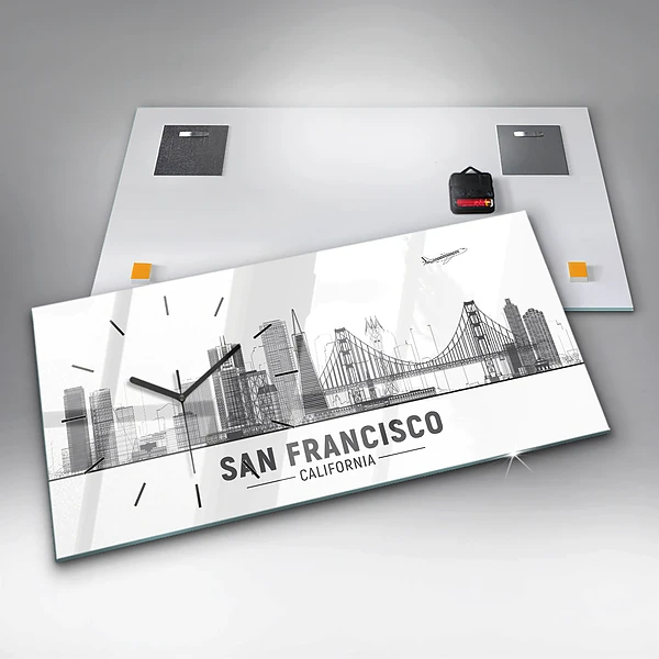 Horizontale Uhr Skyline von San Francisco