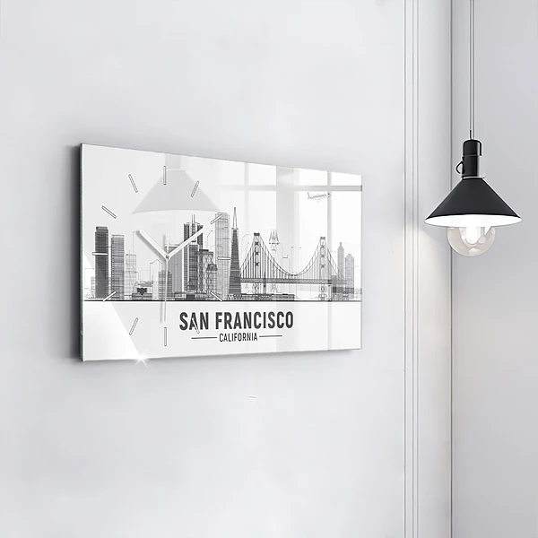 Horizontale Uhr Skyline von San Francisco