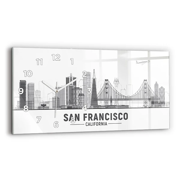 Horizontale Uhr Skyline von San Francisco