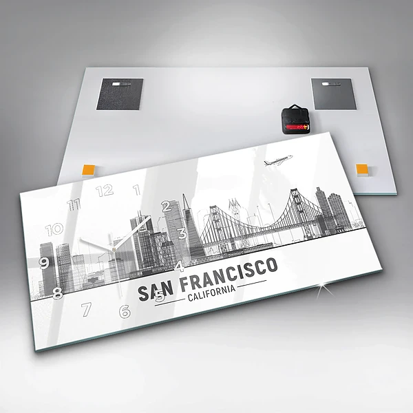 Horizontale Uhr Skyline von San Francisco