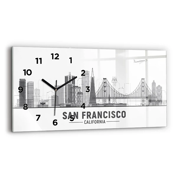 Horizontale Uhr Skyline von San Francisco